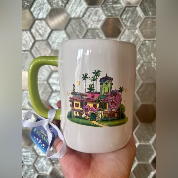 🆕 Disney Encanto Rae Dunn ceramic coffee/tea mug, “Casita”, green interior. 🏡 - Picture 2 of 5